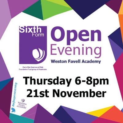 Weston Favell - Sixth Form Open Evening